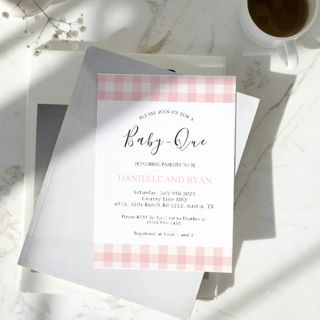 Invitación Bebé Q Chica de barbacoa de Baby Shower revisado r (Subido por el creador)