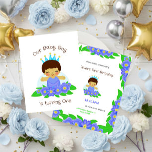 Invitación Bebé real niño