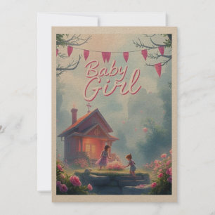 Invitación bebé recién nacida