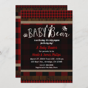 Invitación Bebé rojo vestido ruso Baby Shower Unisex