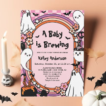 Bebé rosa prepara Baby Shower de Halloween