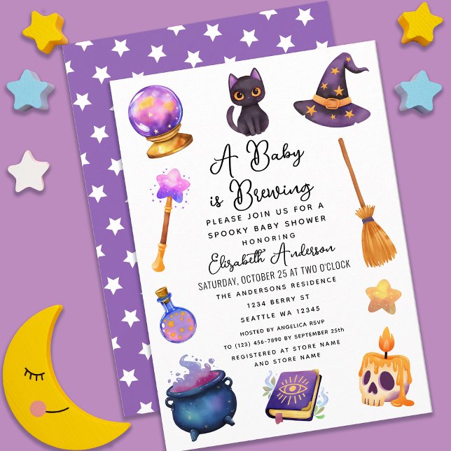 Invitación Bebé salvaje está preparando Baby Shower de Hallow (Subido por el creador)