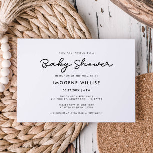 Invitación Bebé simple
