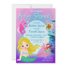 Bebé Sirena Fantasía Submarina Baby Shower