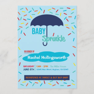 Invitación Bebé Sprinkle