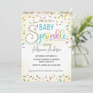 Invitación Bebé Sprinkle Baby Shower Fiesta neutral de género