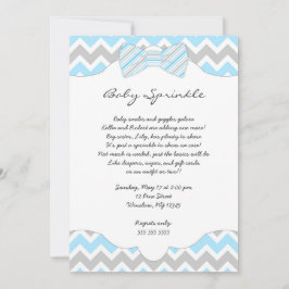 Invitación Bebé Sprinkle Blue Bow ata baby ducha invita
