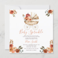 Bebé Sprinkle Boho Calabaza Baby Shower