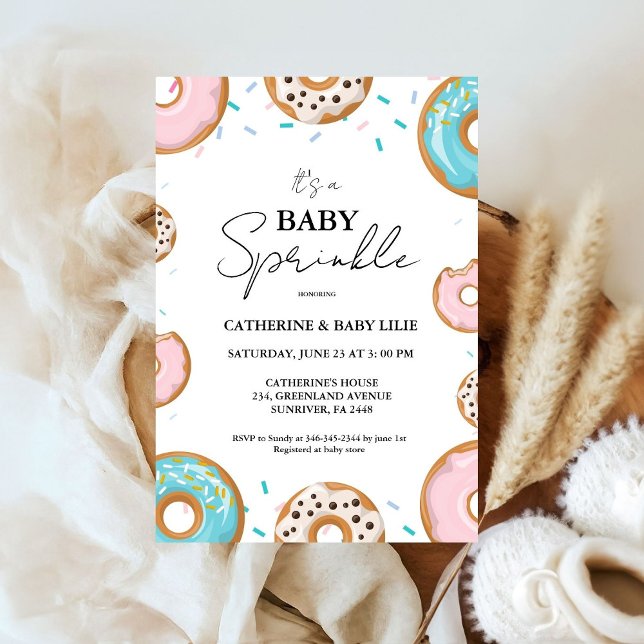 Invitación Bebé Sprinkles Sexo Baby Shower neutral (Subido por el creador)