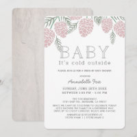Bebé, tu Baby Shower de cono rosado frío