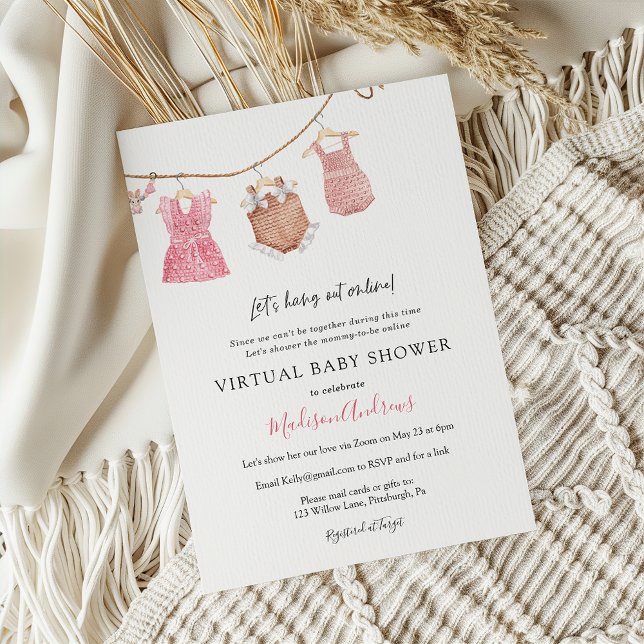 Invitación Bebé virtual con ducha (Subido por el creador)