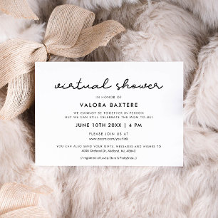Invitación Bebé virtual simple