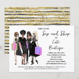 Invitación Bebe y compra en la apertura de la nueva boutique