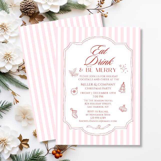 Invitación Bebe y sé Fiesta de Navidades corporativos (Subido por el creador)