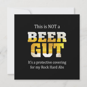 Invitación Bebedor de cerveza no cumpleaños de BARRIGA DE CER
