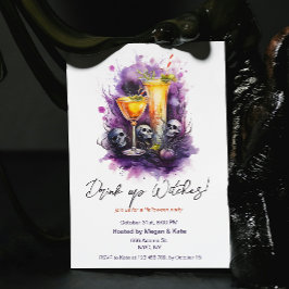 Invitación Beber brujas Fiesta de cócteles de Halloween