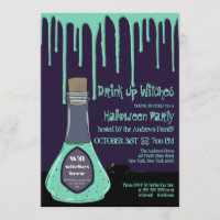 Beber brujas Green Potion Drin Halloween