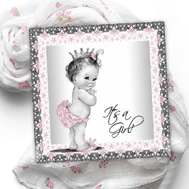 Invitación Beber con vinagre rosa y gris