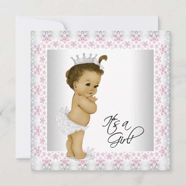 Invitación Beber con vinagre rosa y gris (Anverso)