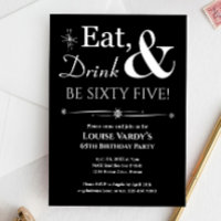 Beber de comer negro es 65 años retro