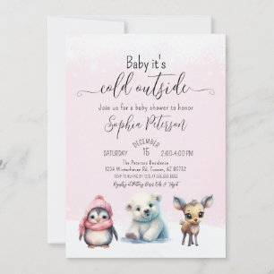 Invitación Beber de invierno de animales curados