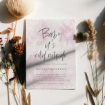 Invitación Beber su frío exterior Chica Baby Shower<br><div class="desc">Elegante tarjeta de invitación a la ducha de bebé de invierno con nevadas blancas brillantes y copos de nieve sobre un fondo de color rosa de agua. El texto dice "nena hace frío afuera". Ideal para una ducha de chica alrededor del tiempo de los Navidades.</div>