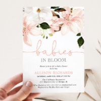 Bebés en Bloom lirios gemelos chicas bebé