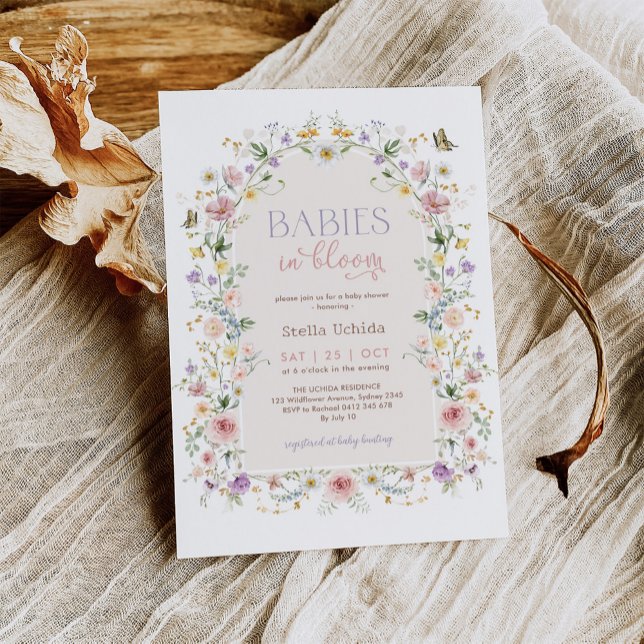 Invitación Bebés en el floreciente Baby Shower (Subido por el creador)