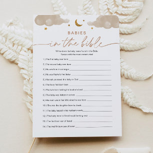Invitación Bebés En El Juego De Baby Shower De La Biblia Twin
