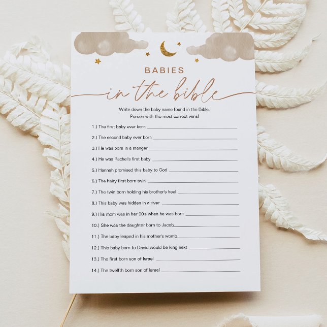Invitación Bebés En El Juego De Baby Shower De La Biblia Twin (Subido por el creador)