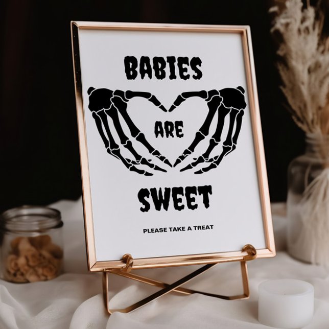 Invitación Bebés góticos son Rótulo de Baby Shower de Hallowe (Subido por el creador)