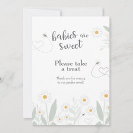 Invitación Bebés son Dulces Por Favor Toma un Favor de Tratam