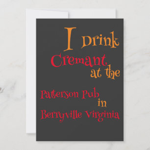 Invitación Bebí crema en el Patterson Pub