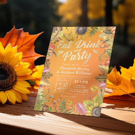 Invitación Bebida boda y calabazas de hojas de arce Fiesta