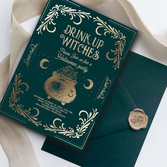Invitación Bebida de cosecha es testigo de la fiesta de Hallo (Subido por el creador)