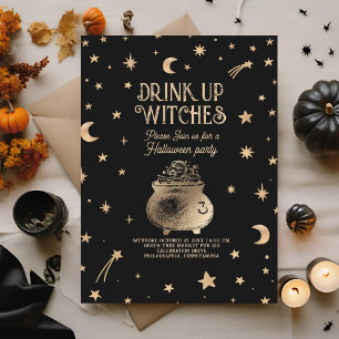 Invitación Bebida de época muestra fiesta de Halloween