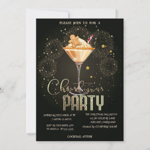 Invitación Bebida de jengibre en pan de jengibre Fuegos artif