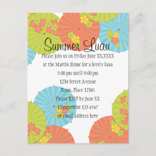 Invitación Bebida de recuerdo con paraguas