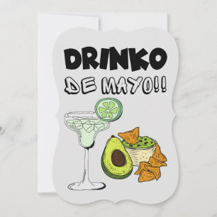 Invitación Bebida del Cinco de Mayo Pun Funny