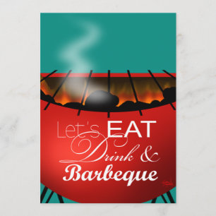 Invitación Bebida y barbacoa 4 de julio