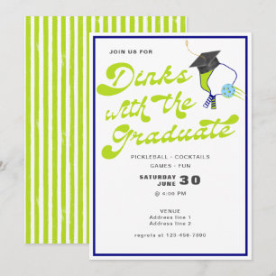 Invitación Bebidas con graduación de baloncesto de grado 2024