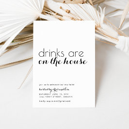 Invitación Bebidas en la casa Invite a Fiesta que calienta el