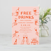 Bebidas gratis Boda de foto de Qrcode