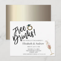 Bebidas gratis, Boda de vidrio de champán