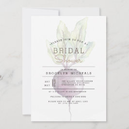 Invitación Bebidas opacas | Veggie | Ducha acuarela