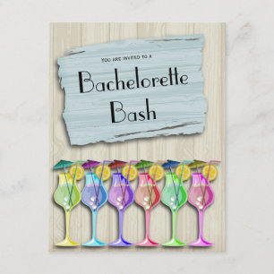 Invitación Bebidas tropicales de moda del paraguas