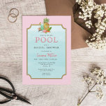 Invitación Bebidas tropicales En la piscina Ducha de novia In<br><div class="desc">Fun y elegante piscina tropical de verano junto a la piscina Bridal ducha invitación con piña acuarela y bebida. Perfecto para divertirse al sol con su mejor chica en la celebración de la novia- a ser. El revestimiento de envoltura correspondiente está disponible. Personalizar haciendo clic en los cuadros "Editar esta...</div>