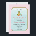 Invitación Bebidas tropicales Pool fiesta Cumpleaños<br><div class="desc">Divertido y elegante bebida tropical PISCINA fiesta Invitación al cumpleaños, Perfecto para el verano fiesta de barbacoa, fiesta de cumpleaños, fiesta de cócteles junto a la piscina. Personalizar haciendo clic en los cuadros "Editar esta plantilla de diseño" en el lado derecho del elemento, o haga clic en el botón azul...</div>
