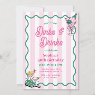 Invitación Bebidas y bebidas Baloncesto Cumpleaños