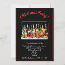 Bebidas y cócteles para la fiesta de Navidad Xmas